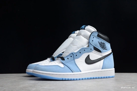 Blue White AIR High 555088-134 555088-134 1 Black Jordan Retro University 0319